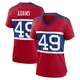 Game Red Women's Matthew Adams New York Giants Century Alternate Jersey