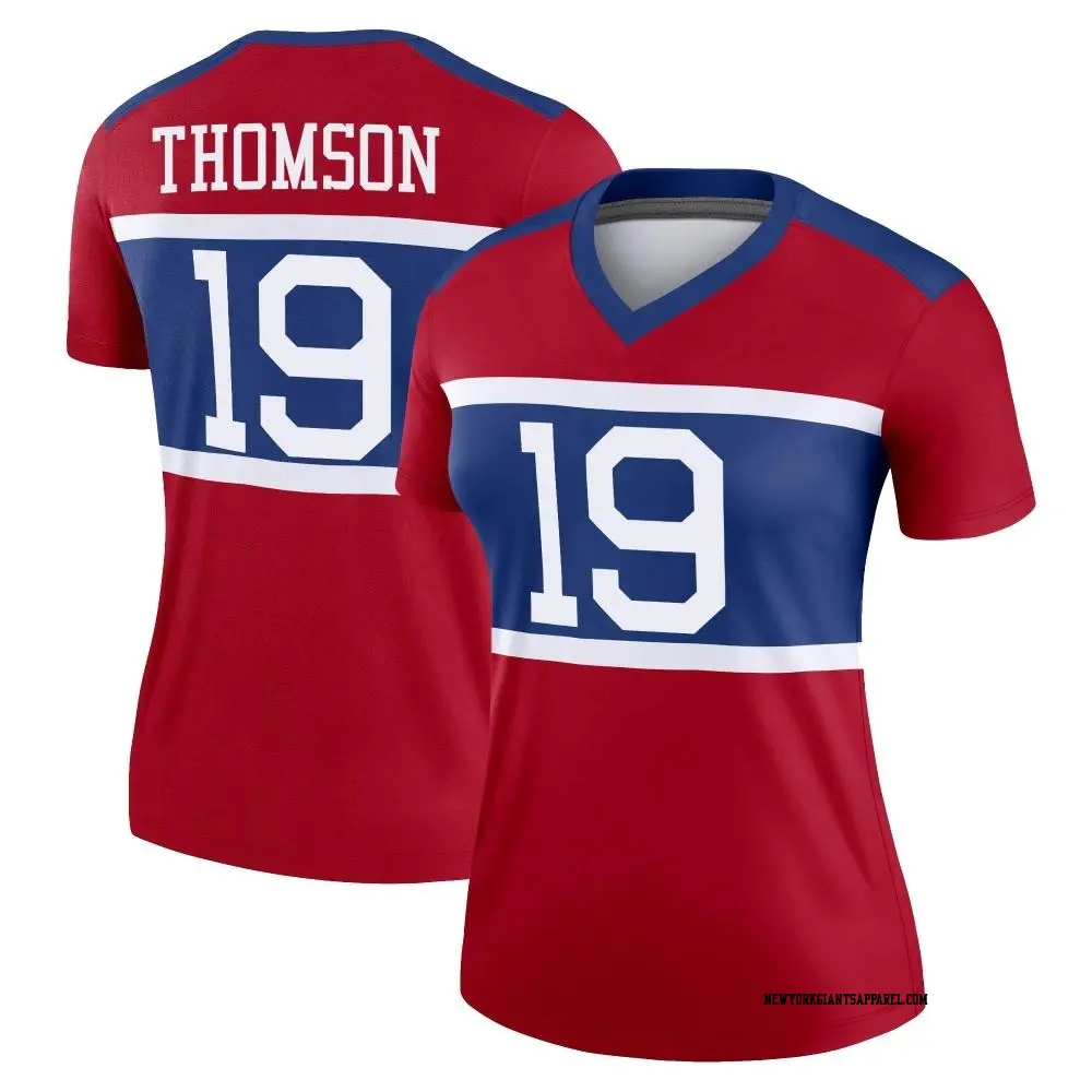 Legend Red Women's Bobby Thomson New York Giants Century Alternate Jersey