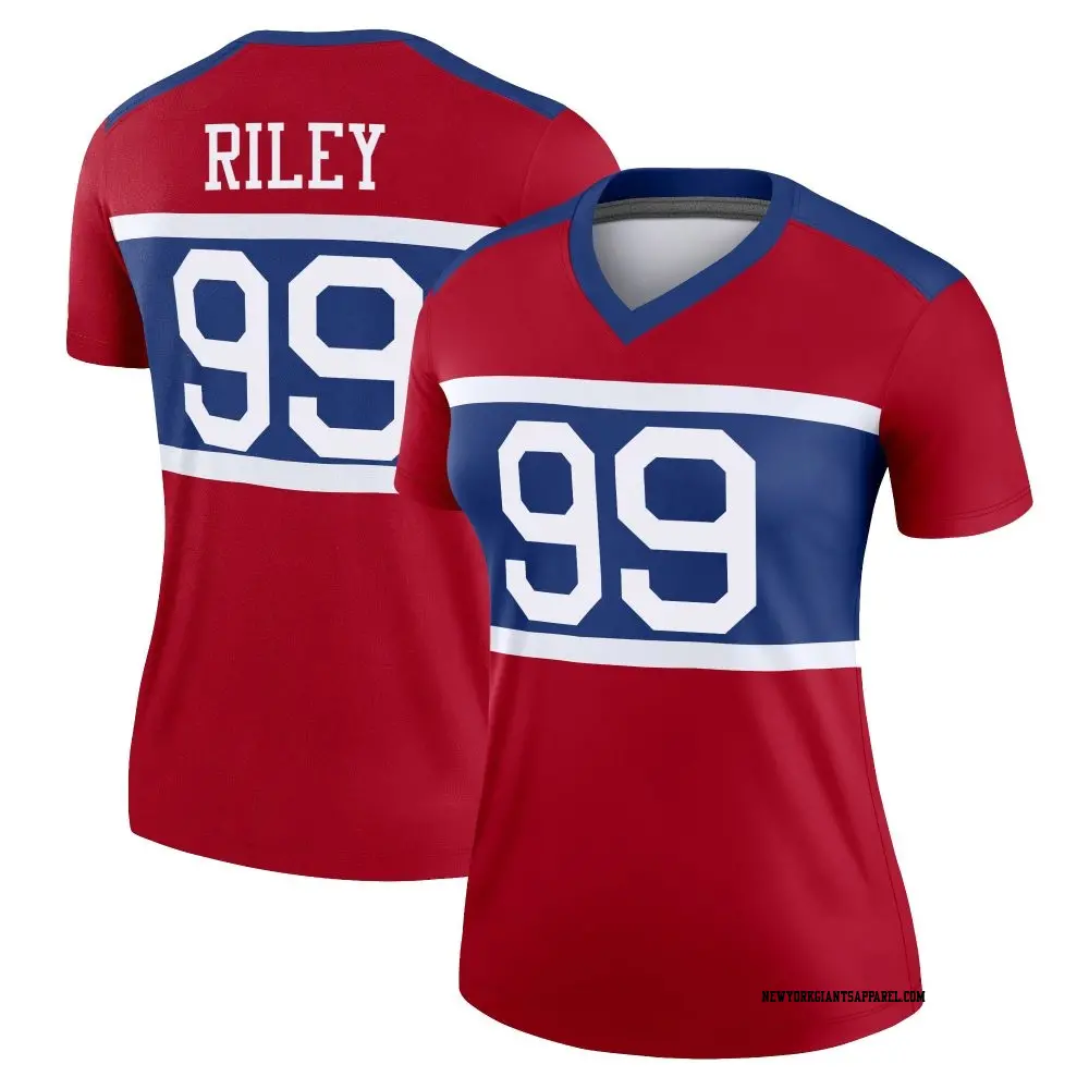 Legend Red Women's Jordon Riley New York Giants Century Alternate Jersey