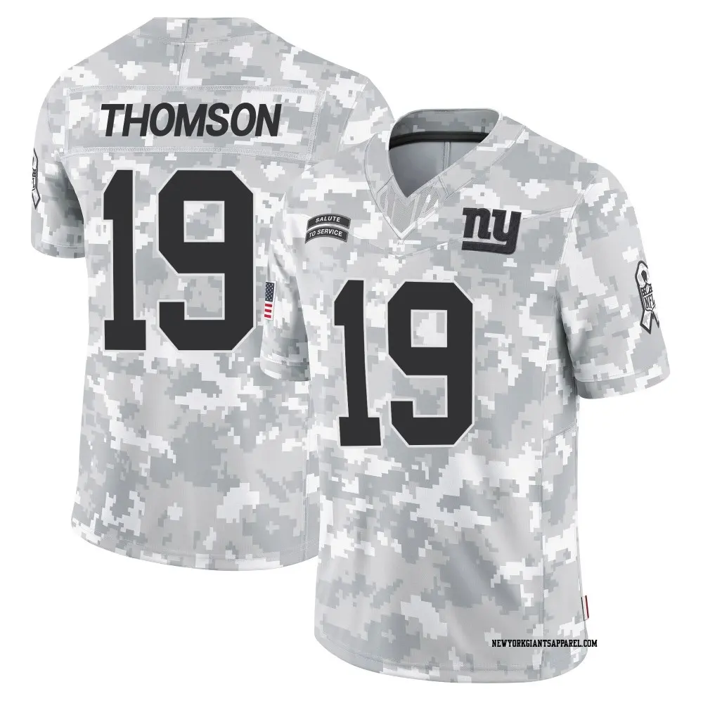 Limited Arctic Camo Men's Bobby Thomson New York Giants 2024 Salute to Service Jersey