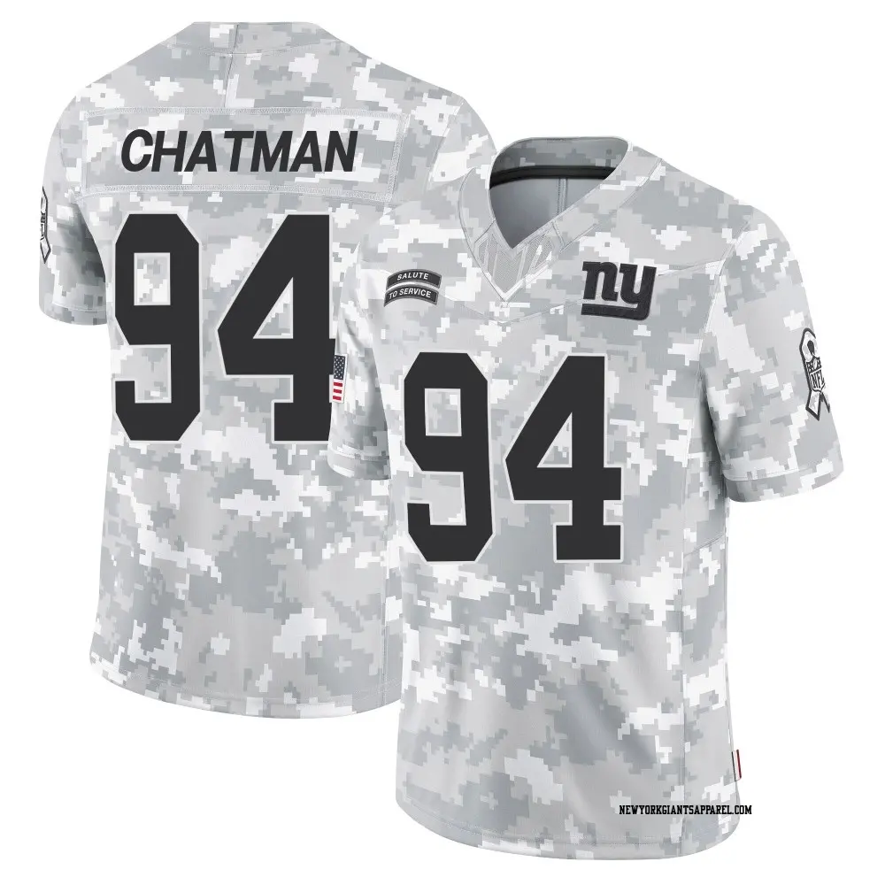 Limited Arctic Camo Men's Elijah Chatman New York Giants 2024 Salute to Service Jersey