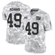 Limited Arctic Camo Youth Matthew Adams New York Giants 2024 Salute to Service Jersey